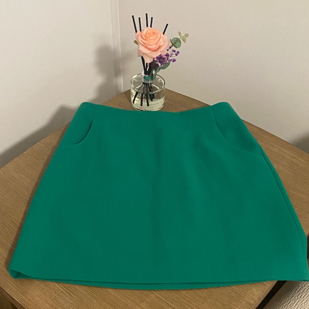 J. Crew Factory Green Mini Skirt